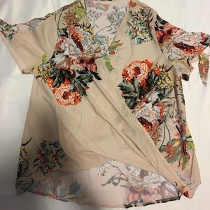 Light pink floral top
